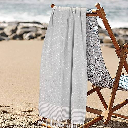 Miniatura 3 de Softopia Cotton Peshtemal - Juego de 6 toallas turcas de baño y playa, de gran tamaño, 40 x 71 pulgadas, para viajes, campamento, gimnasio, yoga,