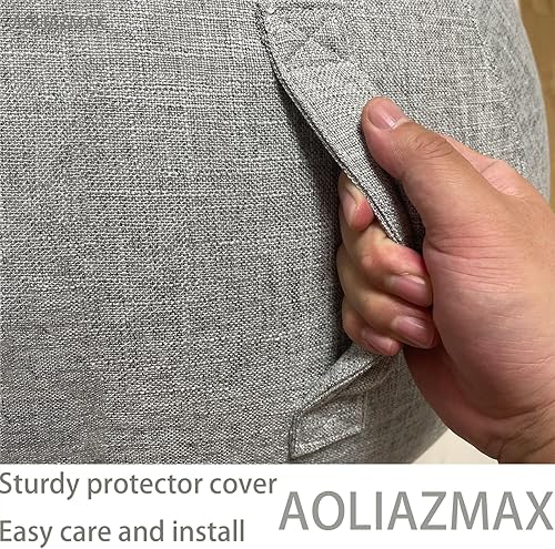 Miniatura 27 de Cubierta de bola sentada, adaptador de clavija de tapón de aire, 25.6 pulgadas y 29.5 in, bola de parto, cubierta de bola de ejercicio para bola de