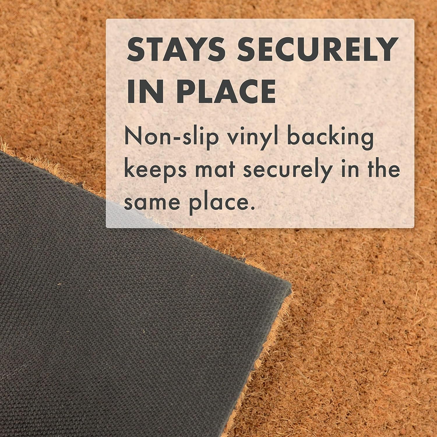 COCO MATS 'N MORE Personalized Door Mat with Monogram for Outdoor Indoor - Non-Slip Coco Coir Front Doormat with Vinyl Backing, Wedding, Housewarming New Home (Rolling Scrolls, 16" X 24")