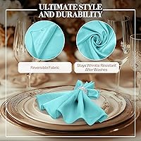 Vista 375 de Ultimate Textile -1 docena - Reversible Shantung Satin - Majestic - Servilletas de tela Majestic de 17 x 17 pulgadas color azul pizarra