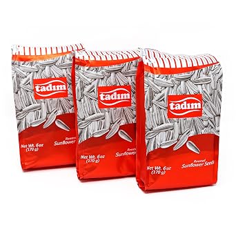 Tadim Sunflower Seeds 170 Gr / 6 Oz Salted, Pack of 3