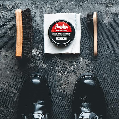 Vista 27 de Cera para zapatos Perfect Stain, 2.6 onzas, de la marca Angelus Negro