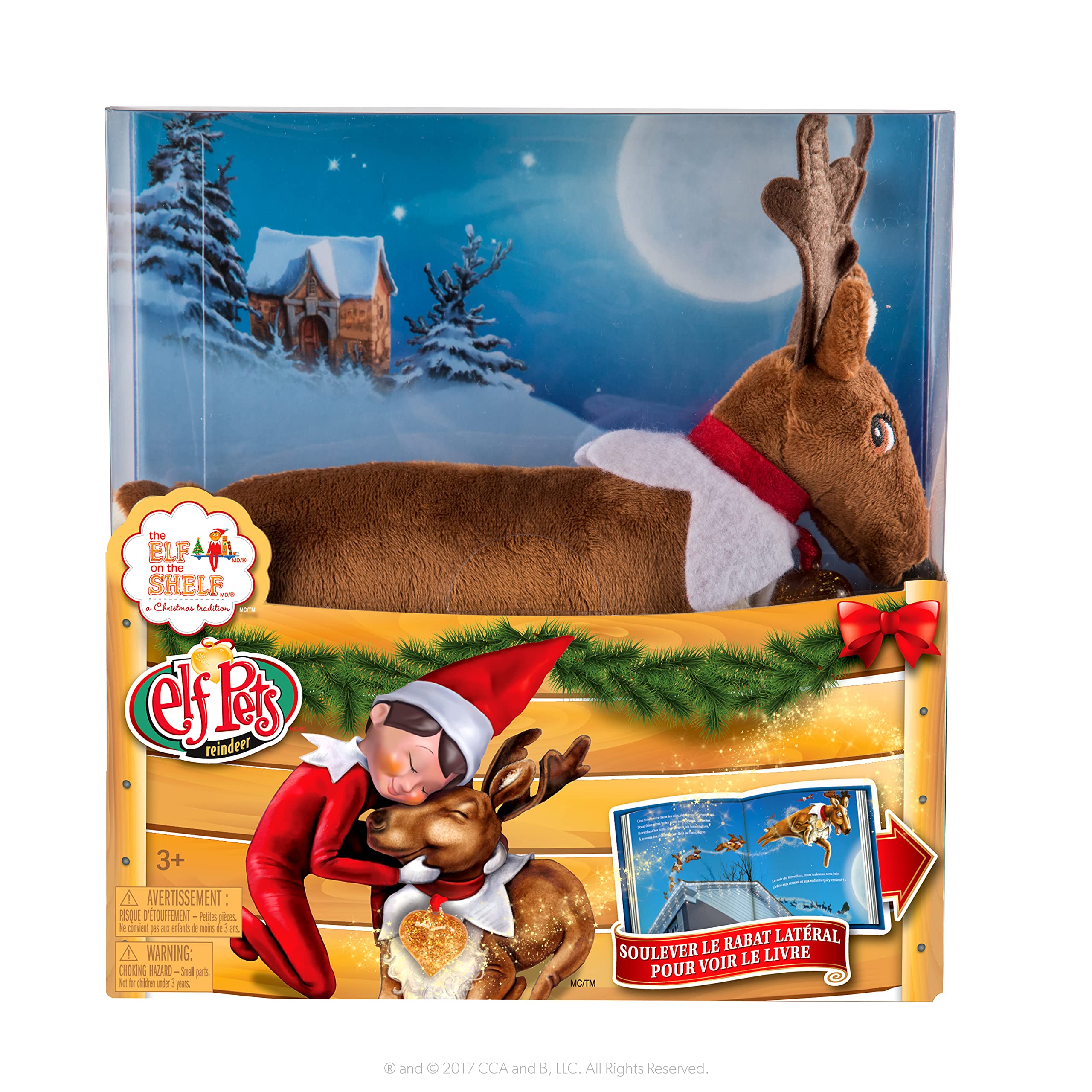 The Elf on the Shelf - Il Cofanetto Tradition Renna - con libro di racconti illustrato - L'Elfo sullo scaffale Tradizione di Natale - Peluche Natale