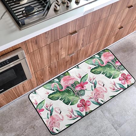 Amazon.com: Flamingo - Alfombra de cocina suave, antideslizante,  antideslizante, antifatiga, alfombra de baño, alfombra para decoración del  hogar, 39 x 20 pulgadas, pájaro rosa tropical : Hogar y Cocina