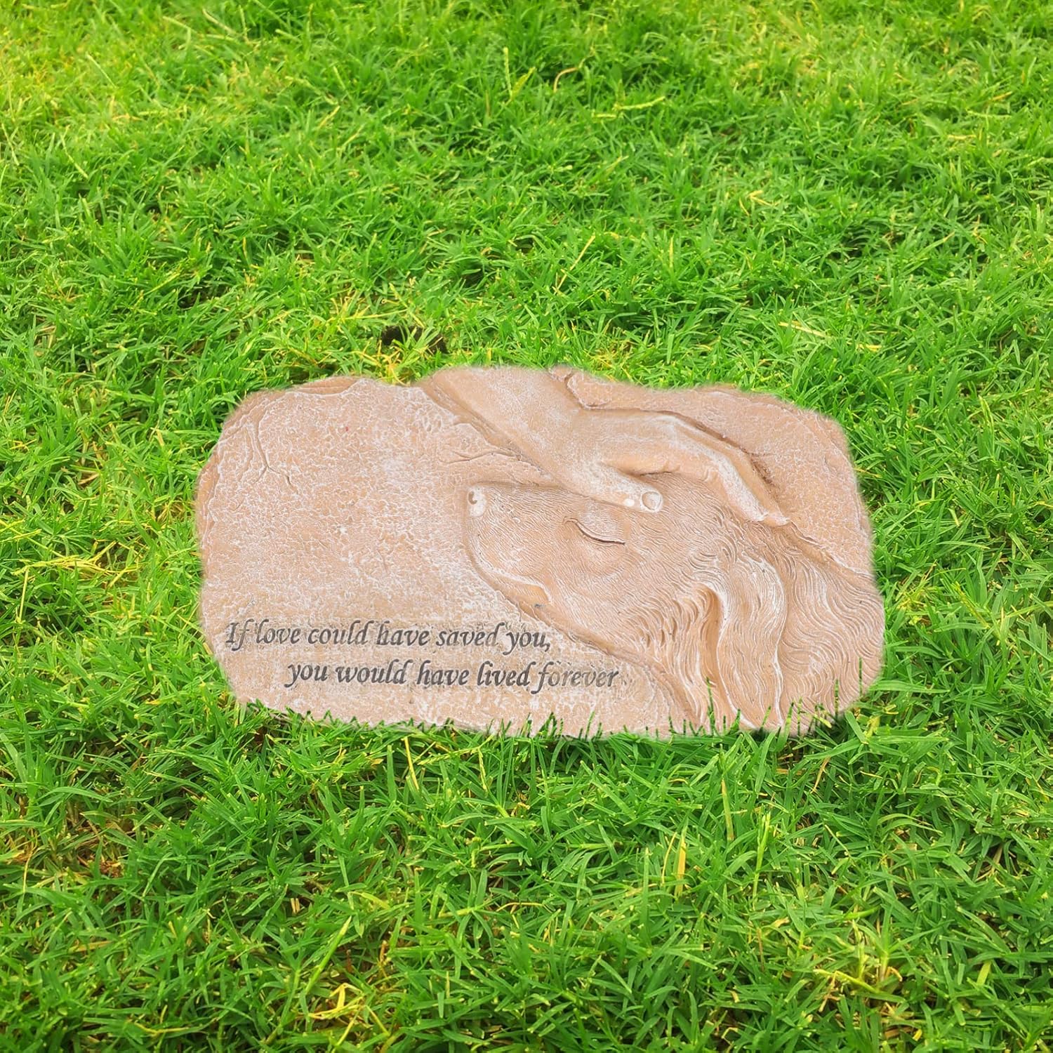 Angel Dog Statue Resin PET Memorial Stone Grave Markers for Dogs Outdoor Animal Tribute Decoration PET Remembrance Garden Ornament