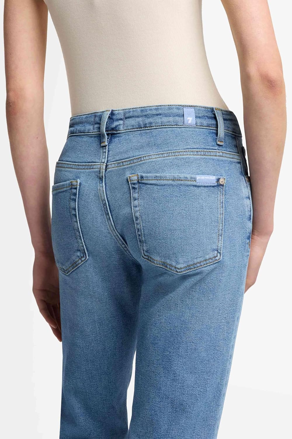 7 for All Mankind Women's Luxe Vintage Calie Straight Leg Ankle Jeans