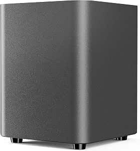 Ortizan Compact 60W Active Subwoofer, 5.24" Long-Throw Woofer with Deep Bass Extension, Class D Amplifier & Vibration Pads for Desktop Gaming and Studio Audio