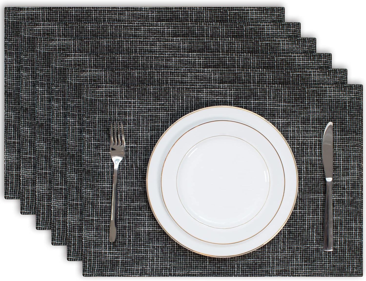 Kevin Textile Table Mats Set of 6 Heat Resistant Washable