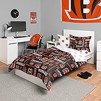 Vista 8 de FOCO Unisex-Adult NFL Team Logo Bed in a Bag Comforter, Sheets, Pillow Cases Bedding 5-Piece Set