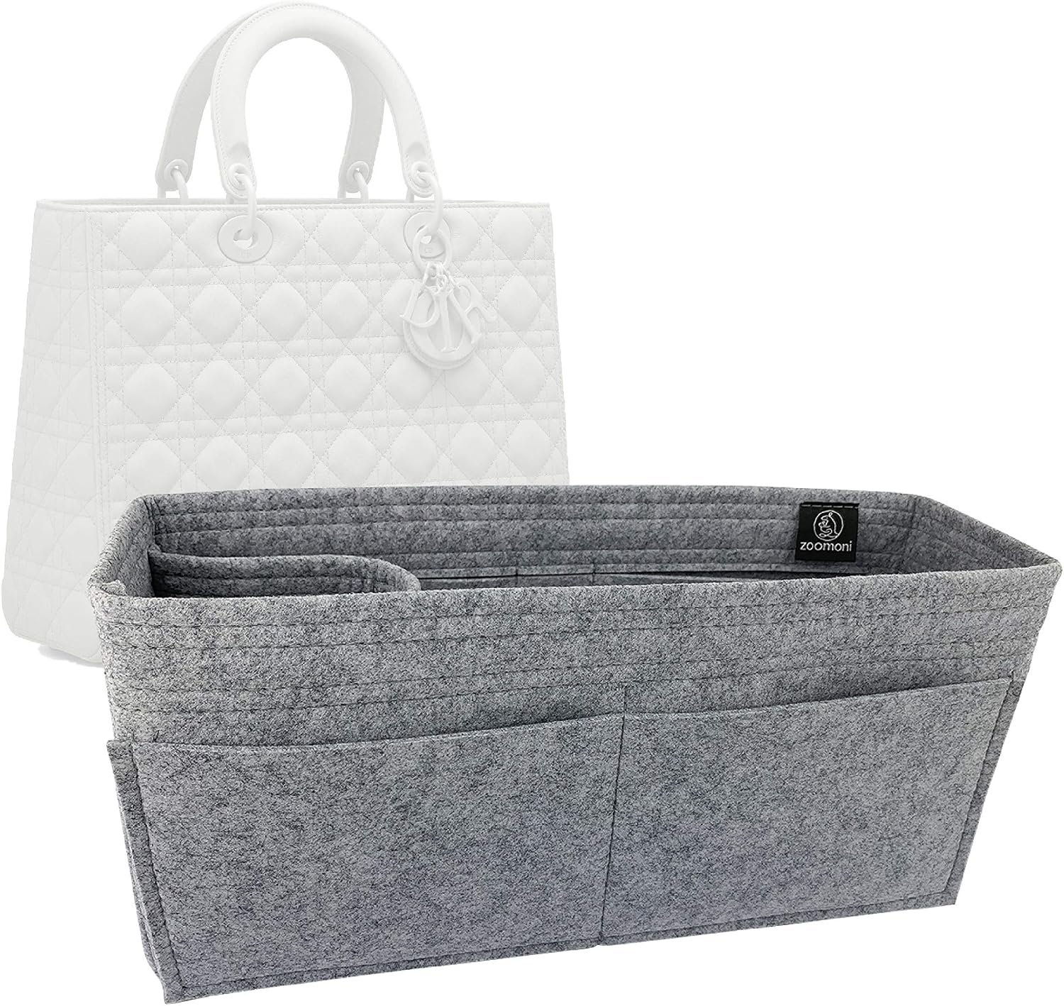Bag Organizer for Lady Dior (Large) Bag - Premium Felt (Handmade/20 Colors)