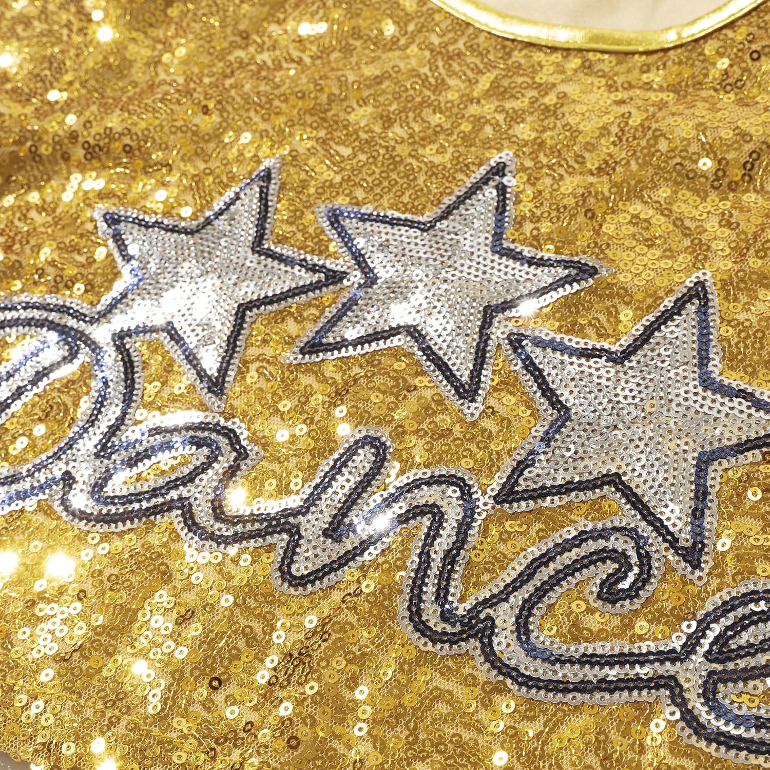 LOLANTA Girls Sequins Dance Costumes Sparkly Jazz Latin Hip Hop Clothing Set, Shiny Crop Top with Sequin Skirt 5-12 Years