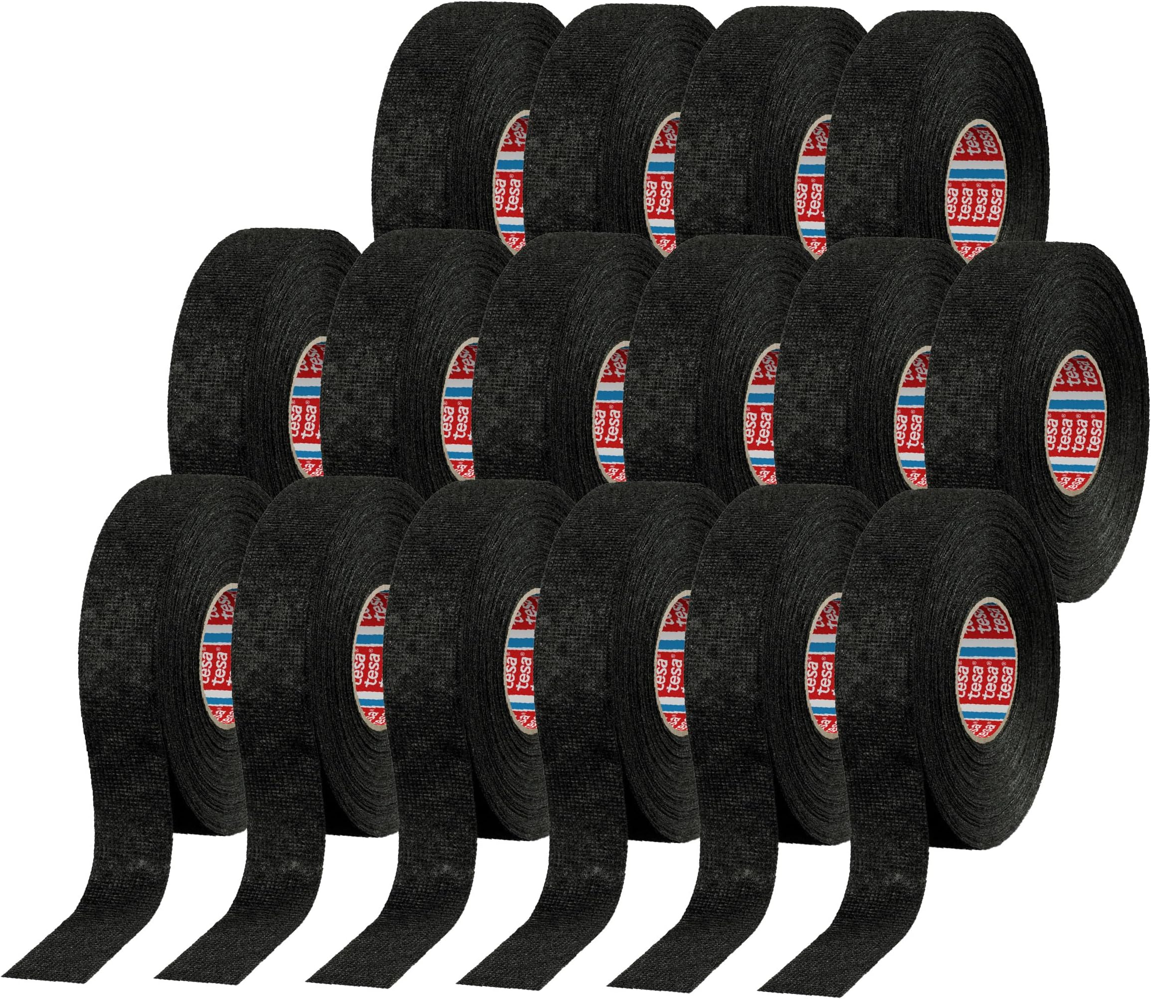 51608 Noise Damping PET Fleece Automotive Wire Harness Tape, Black, 19mm x 15m, 16 Rolls