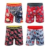 Boys' Superhero Boxer Briefs Multipacks with Batman, Flash, Superman & More, Sizes 4, 6, 8, 10, 12
