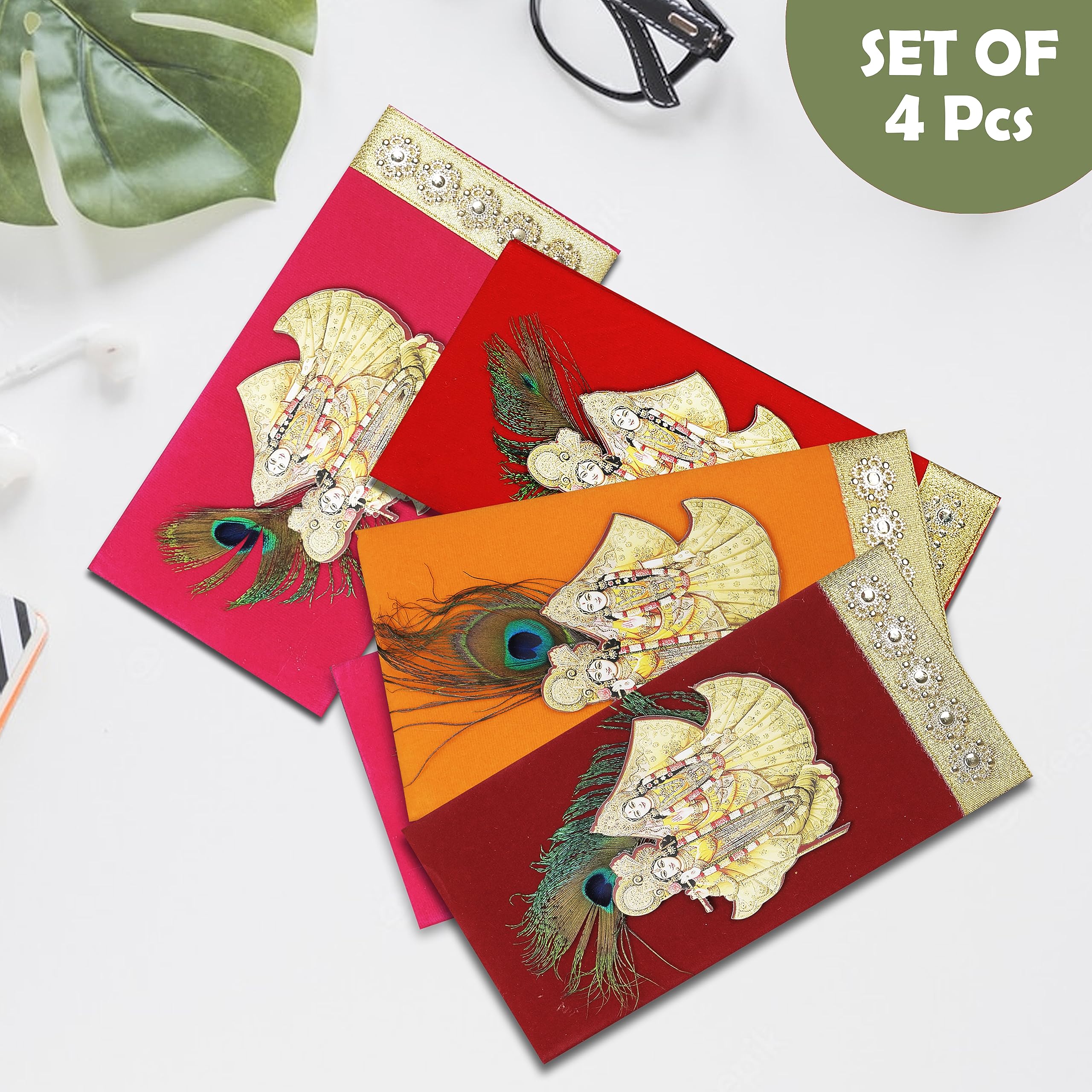 Designer Shagun Envelopes | Wedding Shagun Lifafa & Money Covers - View #4