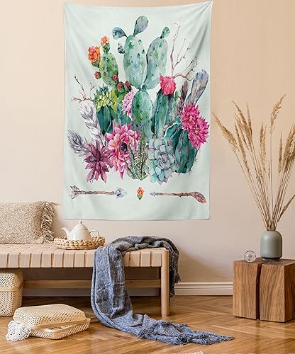 Miniatura 103 de Ambesonne Tapiz vintage, detalles de relojes mecánicos, diseño steampunk, diseño steampunk, para colgar en la pared para dormitorio, sala de estar,