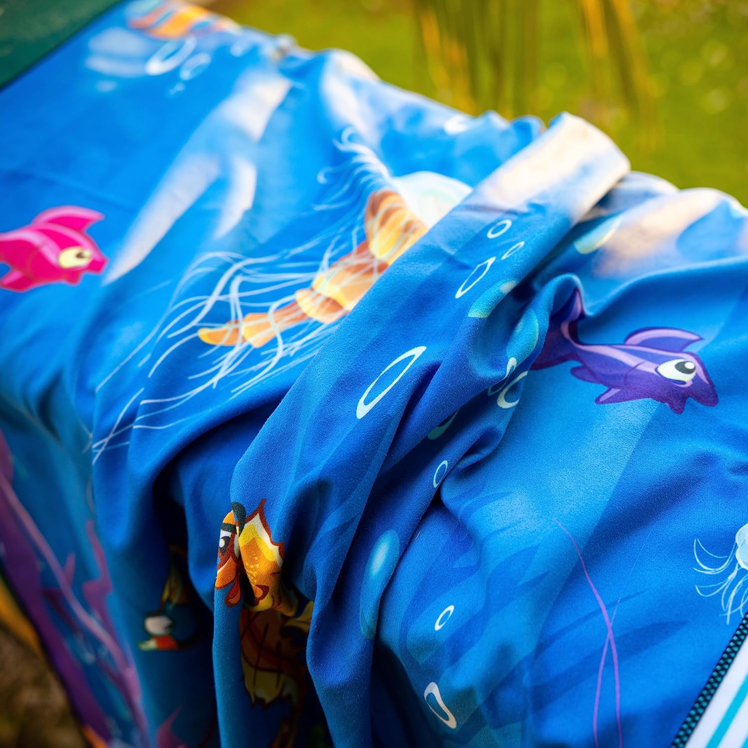 Elite Trend Microfiber Beach Towel for Adults with Bag - Extra Large 78x35 inch Lightweight Sand Free Quick Dry Towel for Travel, Swimming, Yoga, Camping (Sea Animal) - Image 8