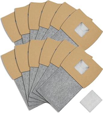 12 Pack Vacuum Bags Replacement for Oreck Handheld Vacuum Cleaner BB180, BB280, BB850, BB870, BB880, BB900, BB1000, BB1100, BB1200, MV160, CC1600, Replaces Part # PKBB12OF