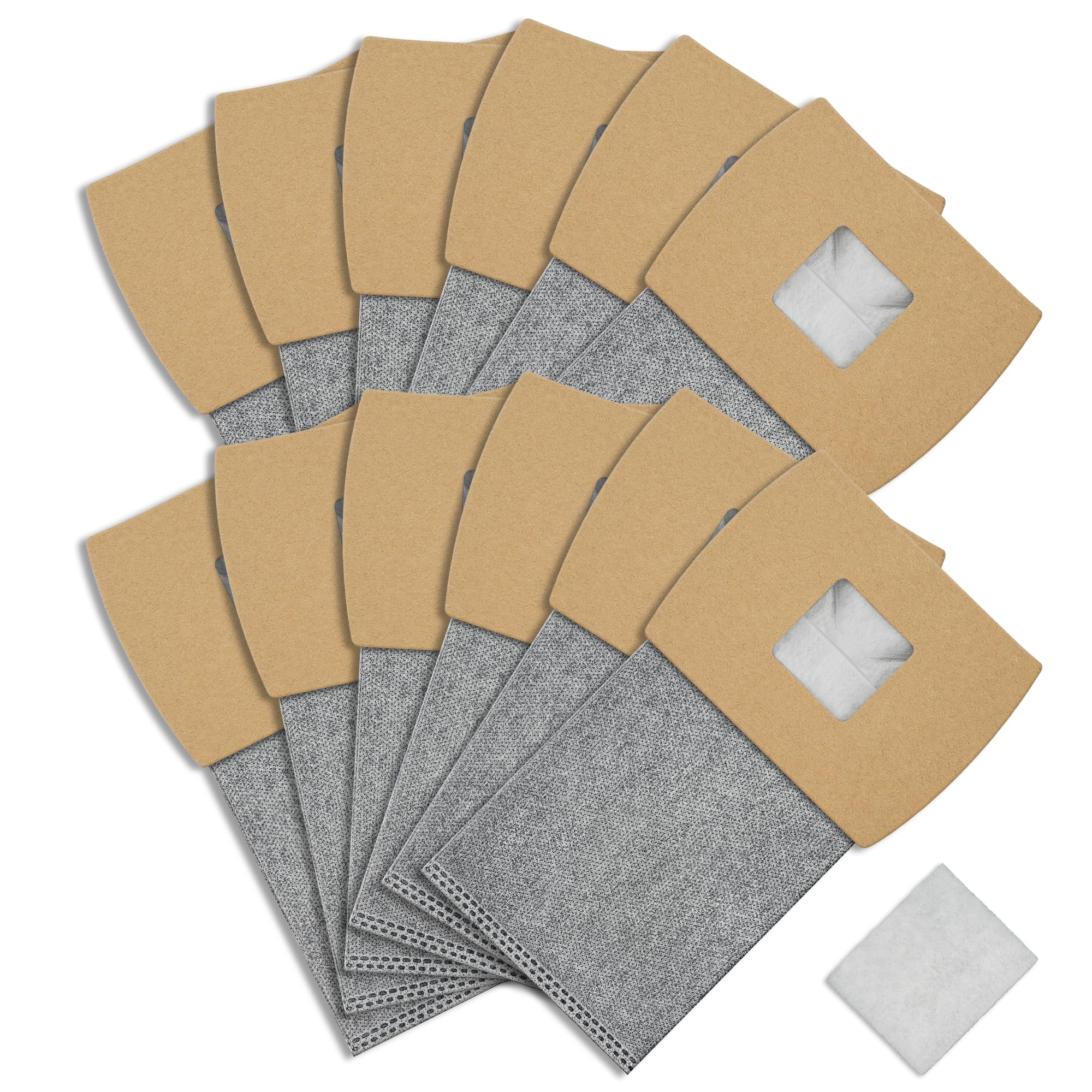 Photo 1 of 12 Pack Vacuum Bags Replacement for Oreck Handheld Vacuum Cleaner BB180, BB280, BB850, BB870, BB880, BB900, BB1000, BB1100, BB1200, MV160, CC1600, Replaces Part # PKBB12OF