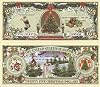 Holiday Cheer Merry Christmas Tree 25 Dollar Bills x 2 Tis the Season to be Jolly Gift