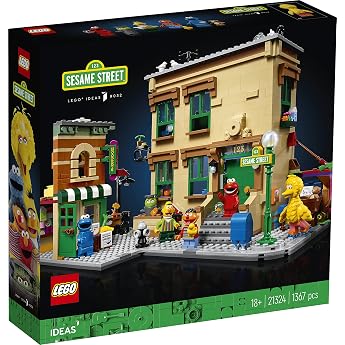 LEGO Ideas building model, 123 Sesame Street, 1,367 pieces, 21324