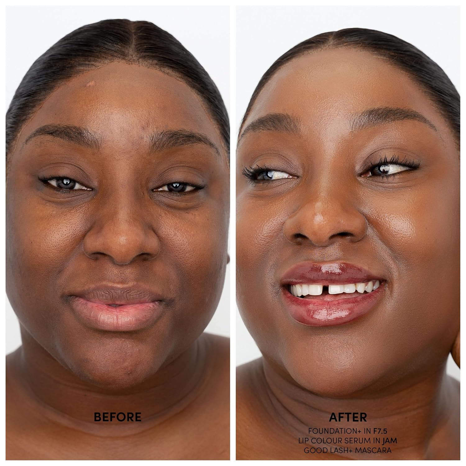 Fitglow Beauty Foundation+ | Vegan Skin-Treating Foundation with Peptides & Plant Collagen | Buildable Medium-Full Coverage, Natural Finish | Hydrating, Anti-Aging, Pore-Friendly | F8-30ml