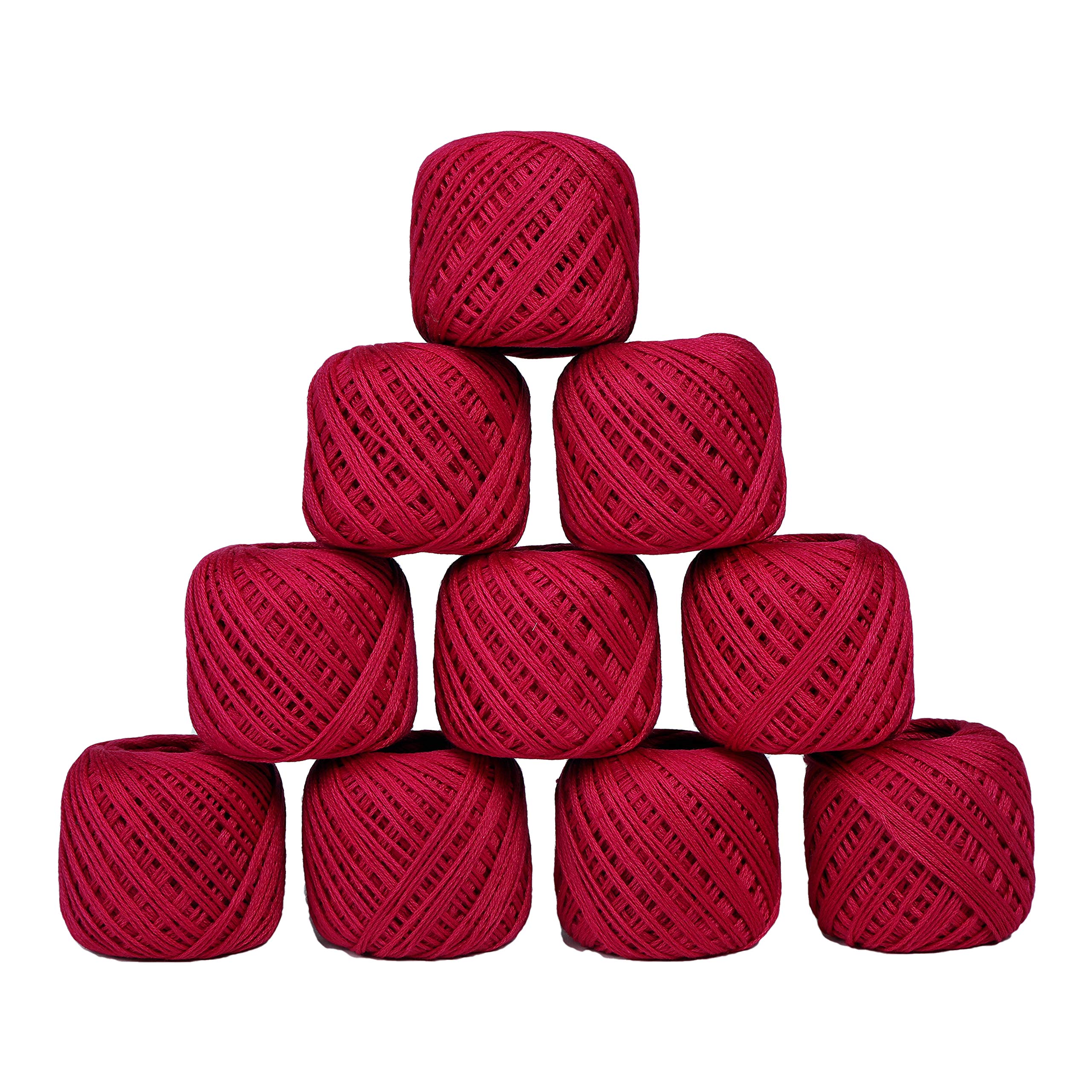 CORIOX® Crochet Thread Set of 10 Ball Crochet Cotton Thread Yarn for Knitting and Craft Making. Size 20 Gram 55 to 60 mtr Approx (Pink) (B0C23BPD92) Amazon Price History, Amazon Price Tracker