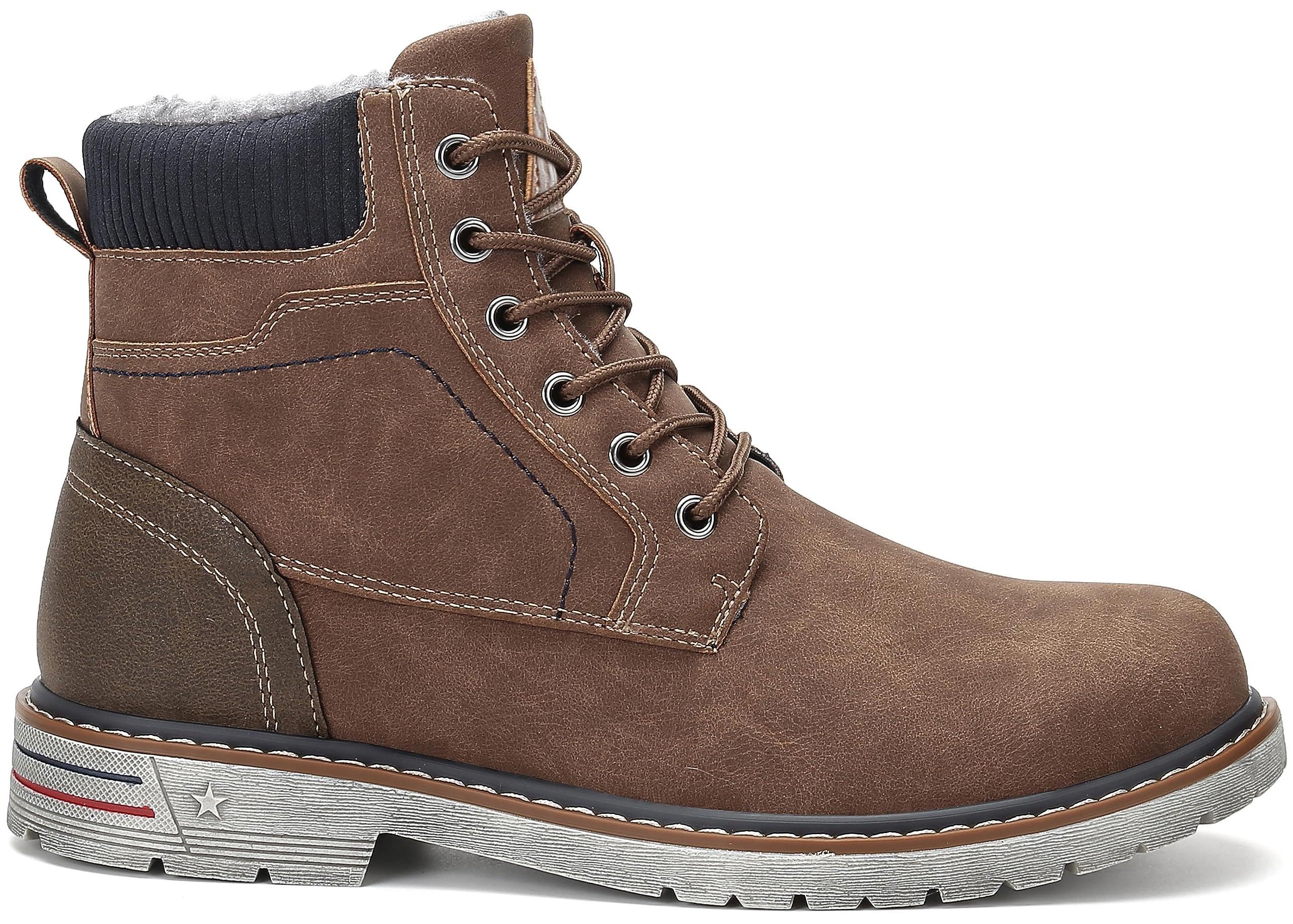 Mishansha Scarpe Uomo Stivaletti da Trekking Eleganti Scarpe da Ginnastica Stivali da Escursionismo Invernali Impermeabile Outdoor