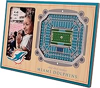Vista 1 de YouTheFan Marco de fotos NFL Miami Dolphins 3D con vista del estadio, estadio Hard Rock