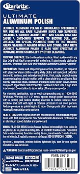 STAR BRITE Ultimate Aluminum Polish Adds a Deep Protective Shine, Removes Light Oxidation, and Helps Preserve Restored Finishes Marine Grade for Pontoons, Jon Boats & Canoes