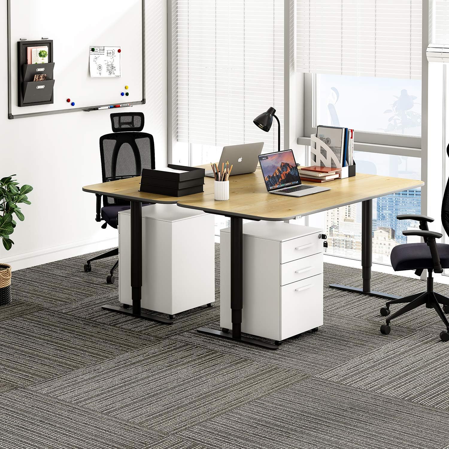 REYADE 3 Drawer Mobile File Cabinet, Metal Office Storage Cabinet with Lock and Handle, Under Desk Office Pedestal File Cabinet, Fully Assembled Except Wheels, Suitable for Legal/Letter/A4 File, White : Everything Else