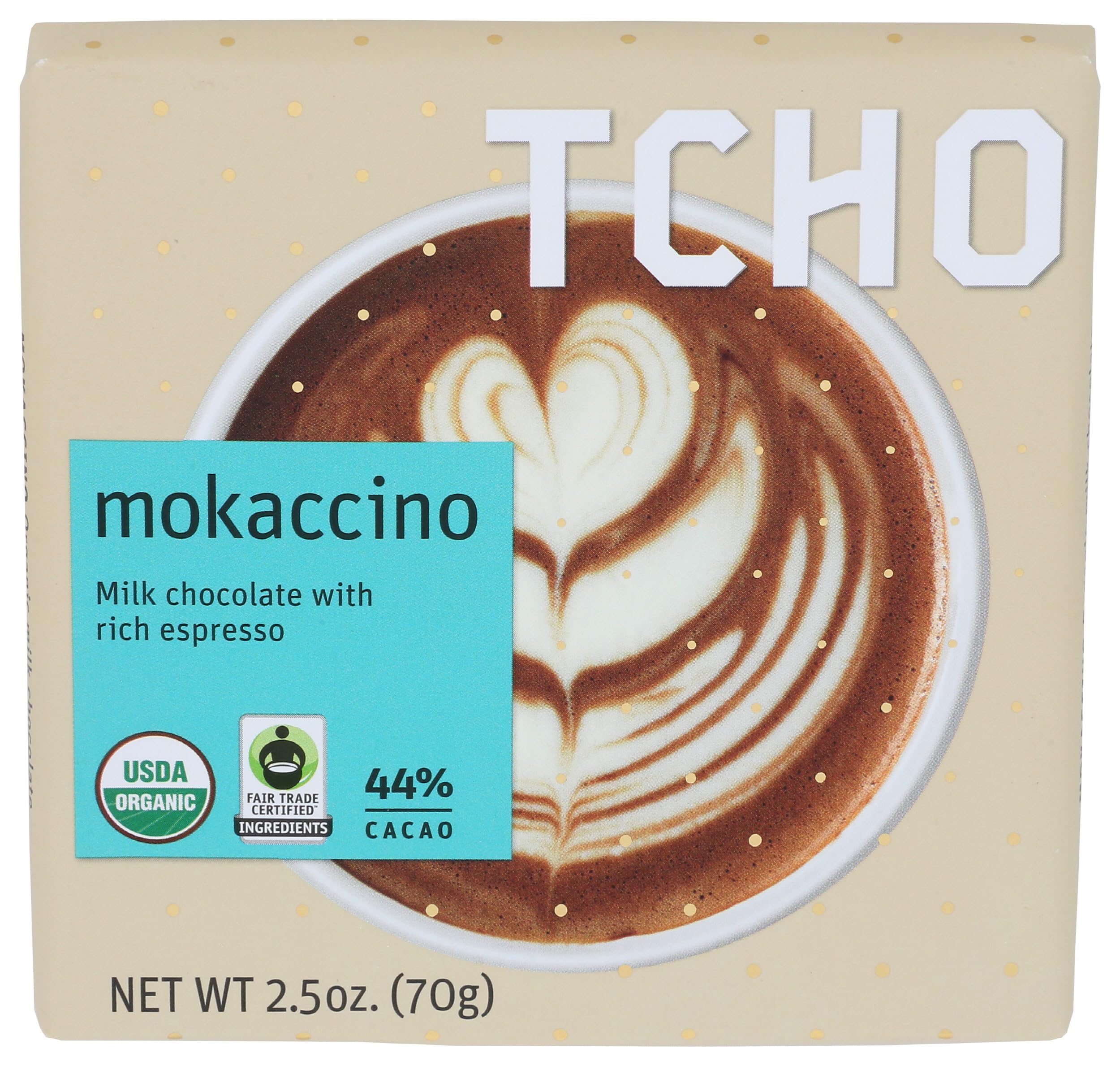 Amazon.com : Tcho, Bar Chocolate Milk Mokaccino Organic, 2.5 Ounce