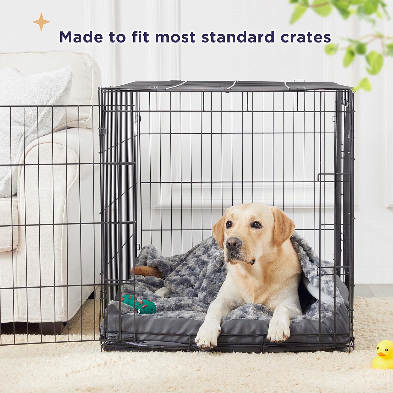 review WESTERN HOME WH Large Orthopedic Dog Bed for Medium, Large and Extra Large Dogs, Egg-Crate Foam Pet Bed Mat with Rose Plush Removable Cover, Waterproof Lining, and Non-Slip Bottom, Machine Washable