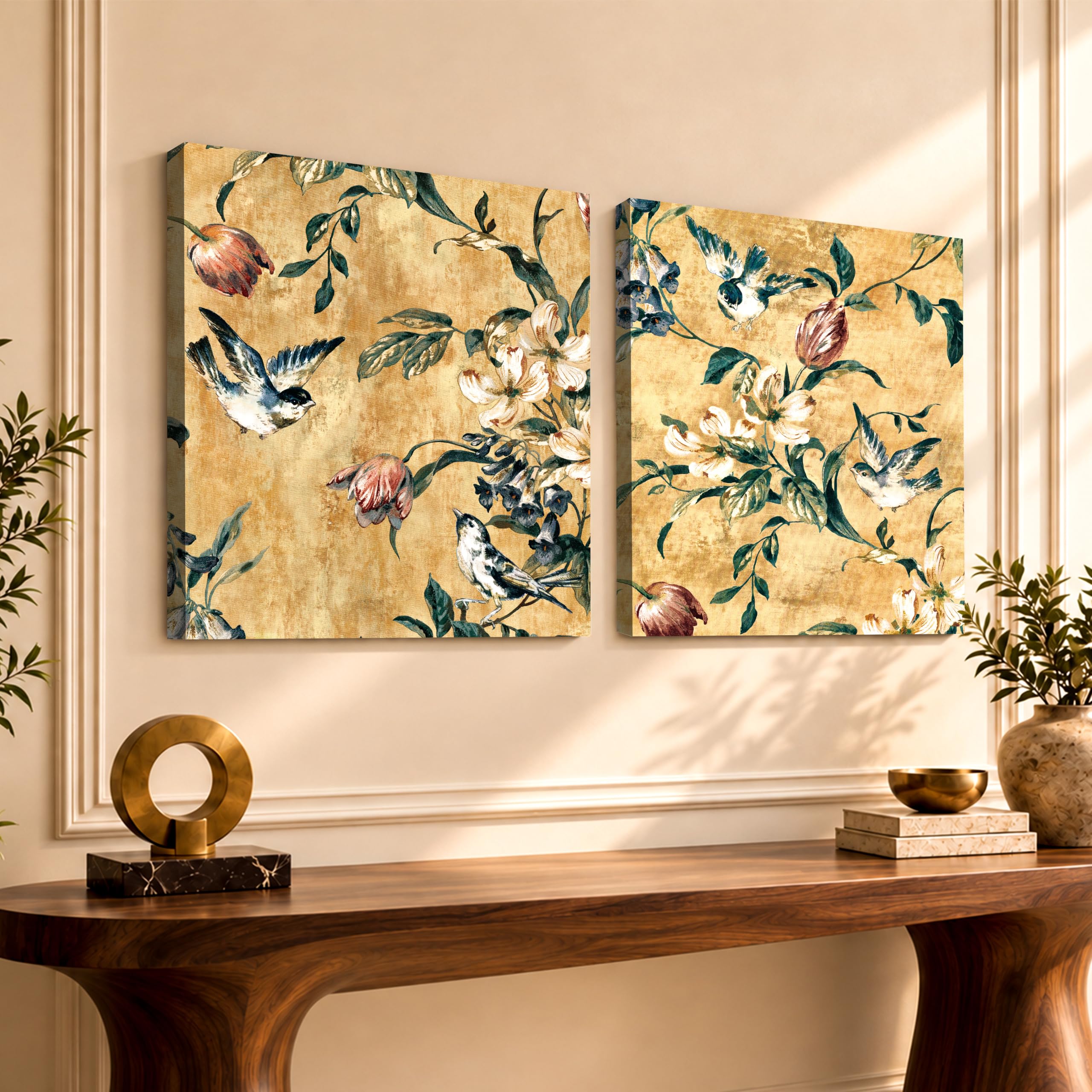 Vintage Floral Canvas Painting - Wall Art -22 Vintage Floral Canvas Painting - Wall Art -22