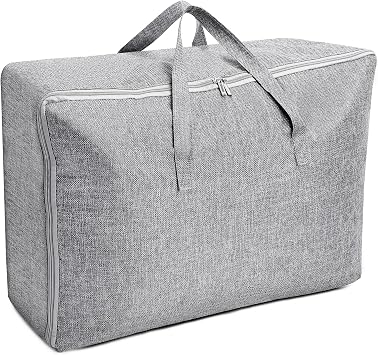 AiQInu Large Storage Bag, 105 L, Foldable Underbed Storage Box with Handle, Waterproof, Durable Moving Bags for Bedding, Mattress Toppers, Blankets, Duvets and Pillows