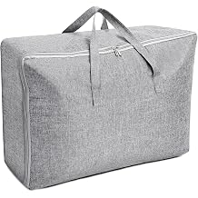 AiQInu Large Storage Bag, 105 L, Foldable Underbed Storage Box with Handle, Waterproof, Durable Moving Bags for Bedding, Mattress Toppers, Blankets, Duvets and Pillows