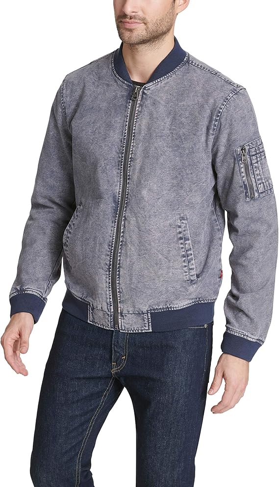 levi denim bomber jacket