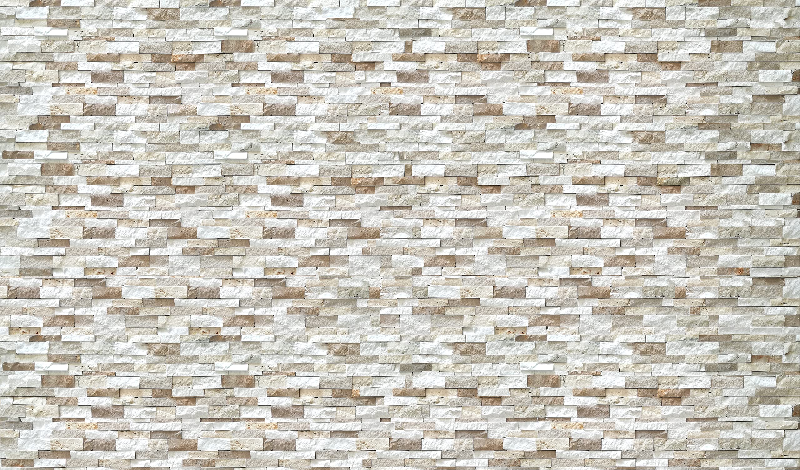 Rivestimento in Pietra Naturale per Parete Decorativo, travertino Color