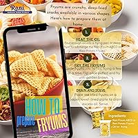 Vista 9 de Rani Far Far / Fryums (pellet de trigo y tapioca) Forma de anillo de 7 onzas (7.05 oz) ~ Vegano, Kosher, sin cocinar, utilizado para hacer papad