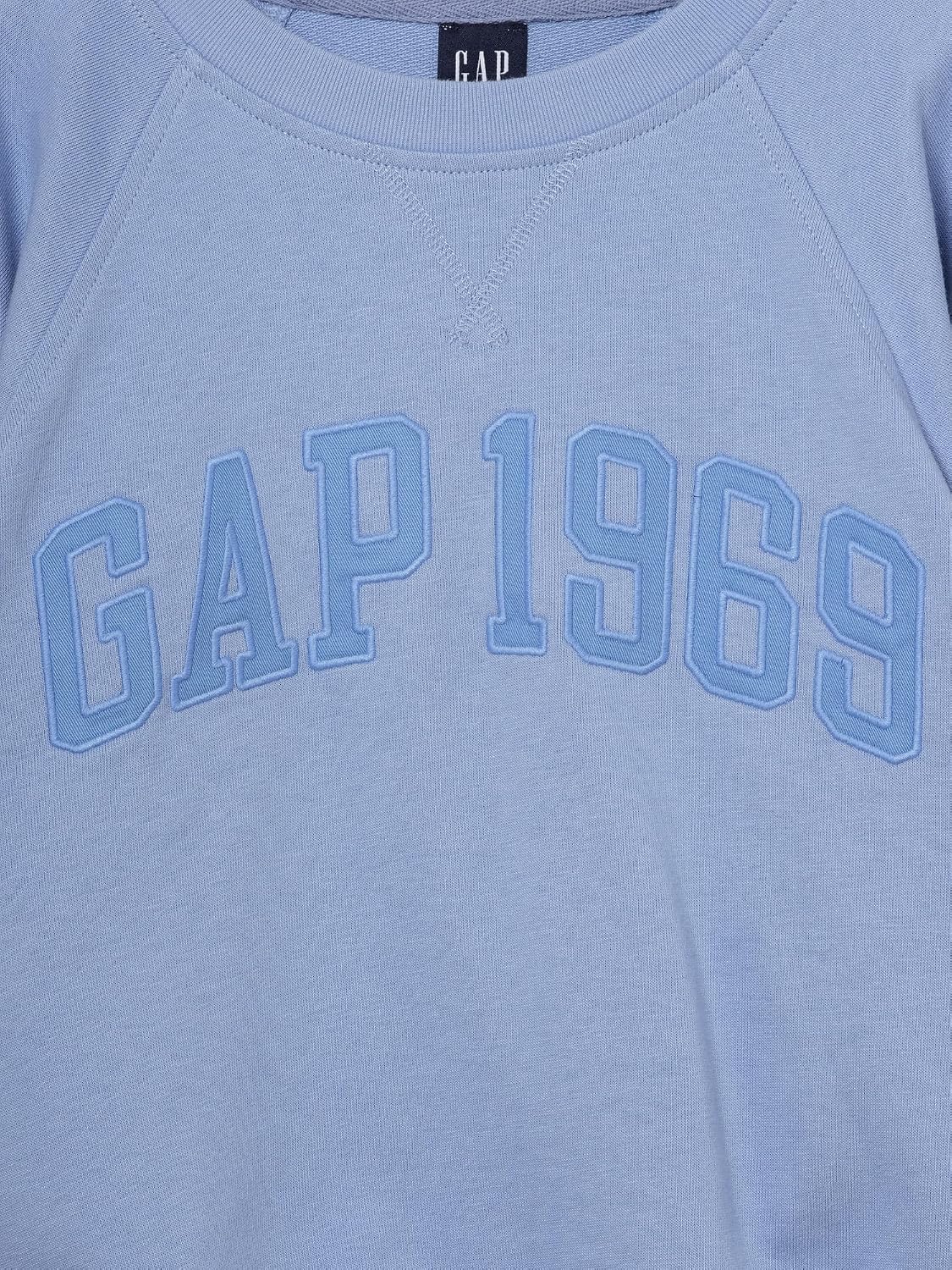 GAP Women's French Terry Logo Crew Sweatshirt
