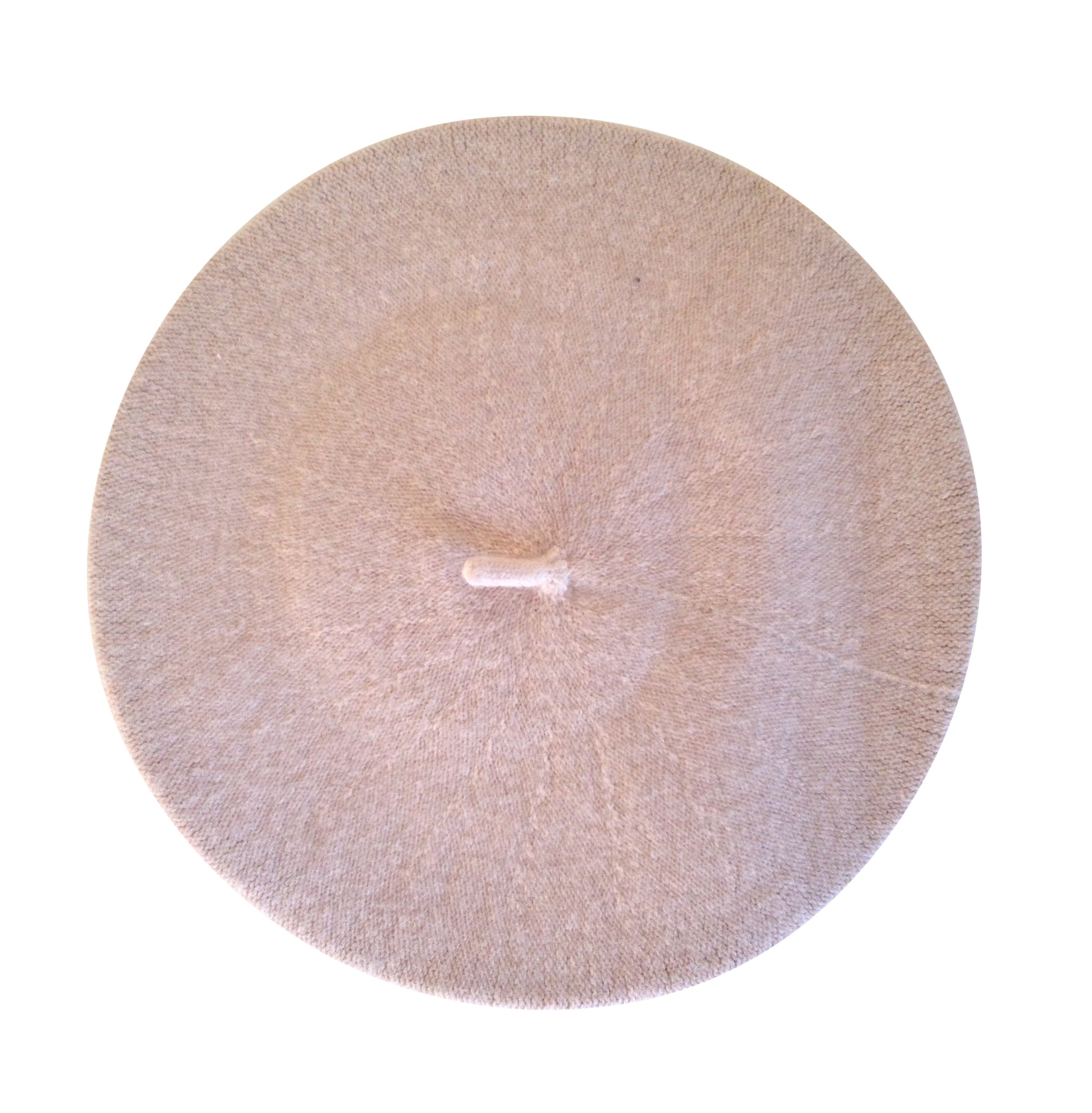 Central Chic Womens Plain Beret Hat 100% Wool French Beret - Beige