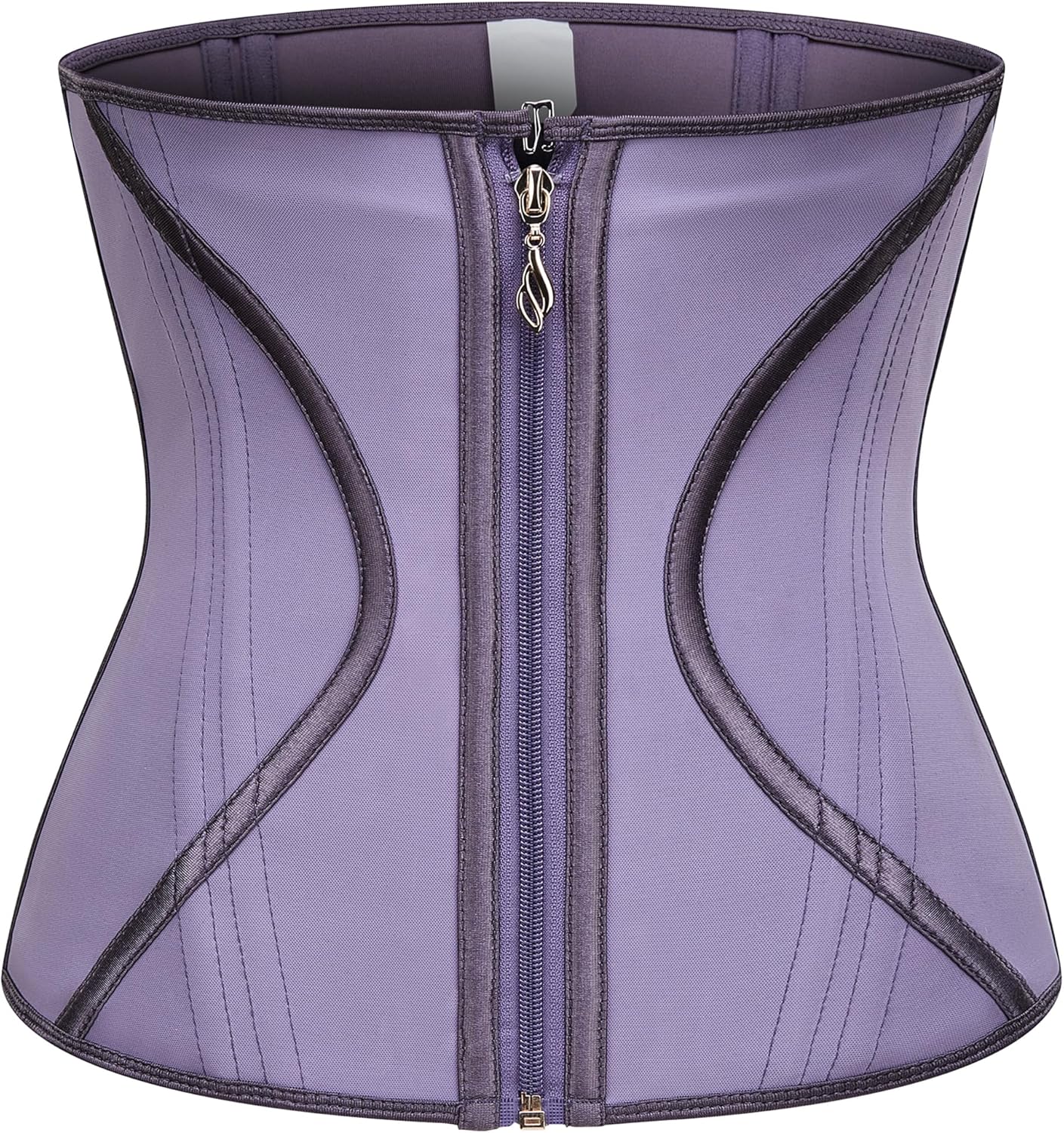 GainKee Waist Trainer for Women Tummy Control Waist Cincher Workout Corset Latex Body Shaper with Zipper Hook