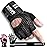 SIMARI Breathable Workout Gloves for Men Women, Padded Weight Lifting Gloves with Wrist Wraps Support, Full Palm Protection, Grip for Gym Training, Fitness, Weightlifting, Exercise Fingerless Black