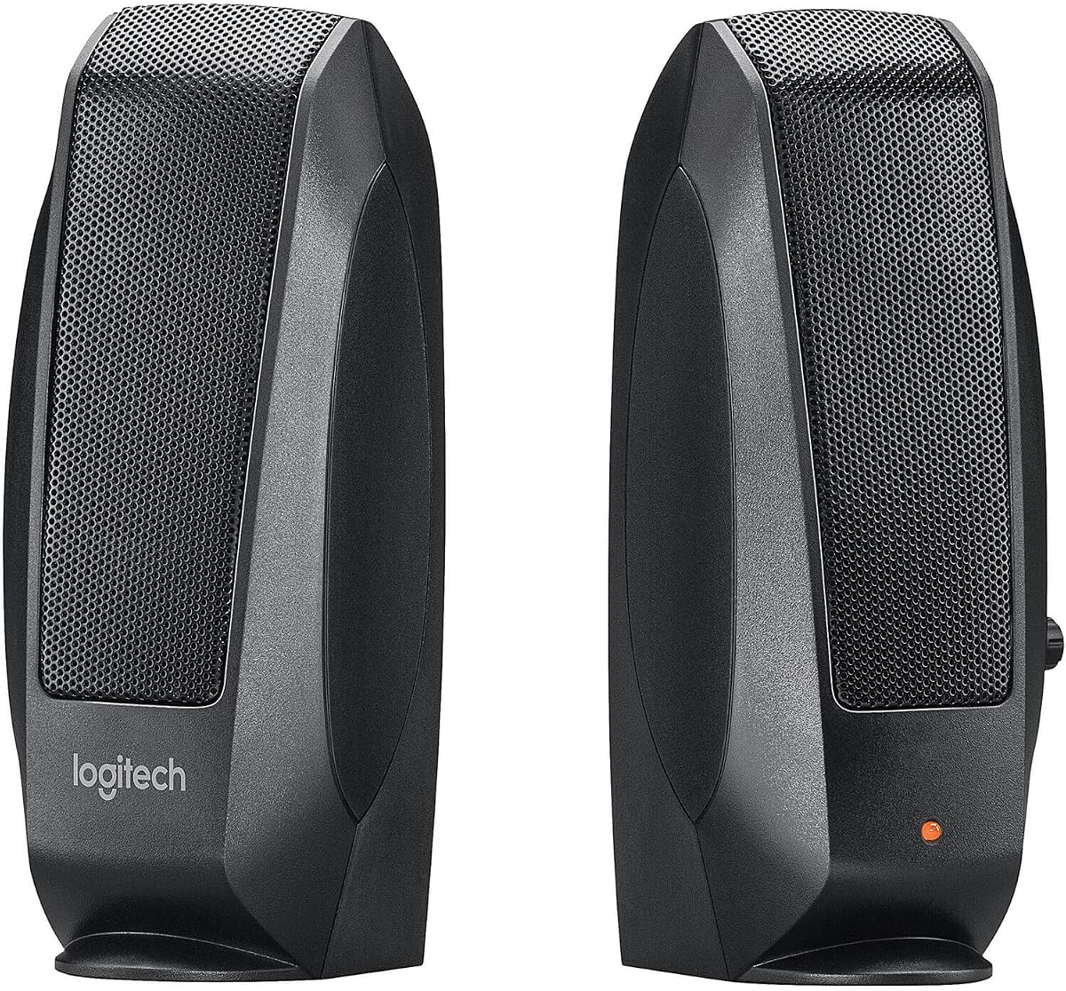 120 Sistema de altavoces multimedia de 2 canales y 2 piezas con conector para auriculares (negro)