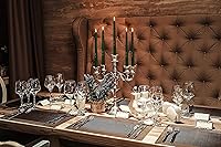 Vista 7 de Hyoola Paquete de 12 velas altas cónicas – 10 pulgadas verde cazador sin goteo, sin perfume, cera de parafina con mechas de algodón – 8 horas