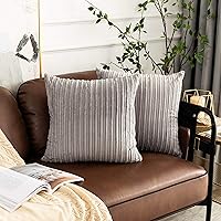 Vista 149 de UGASA - Fundas de almohada decorativas de terciopelo suave y sólidas de Navidad para sala de estar/sofá, 16 x 16 pulgadas, 2 unidades, color burdeos