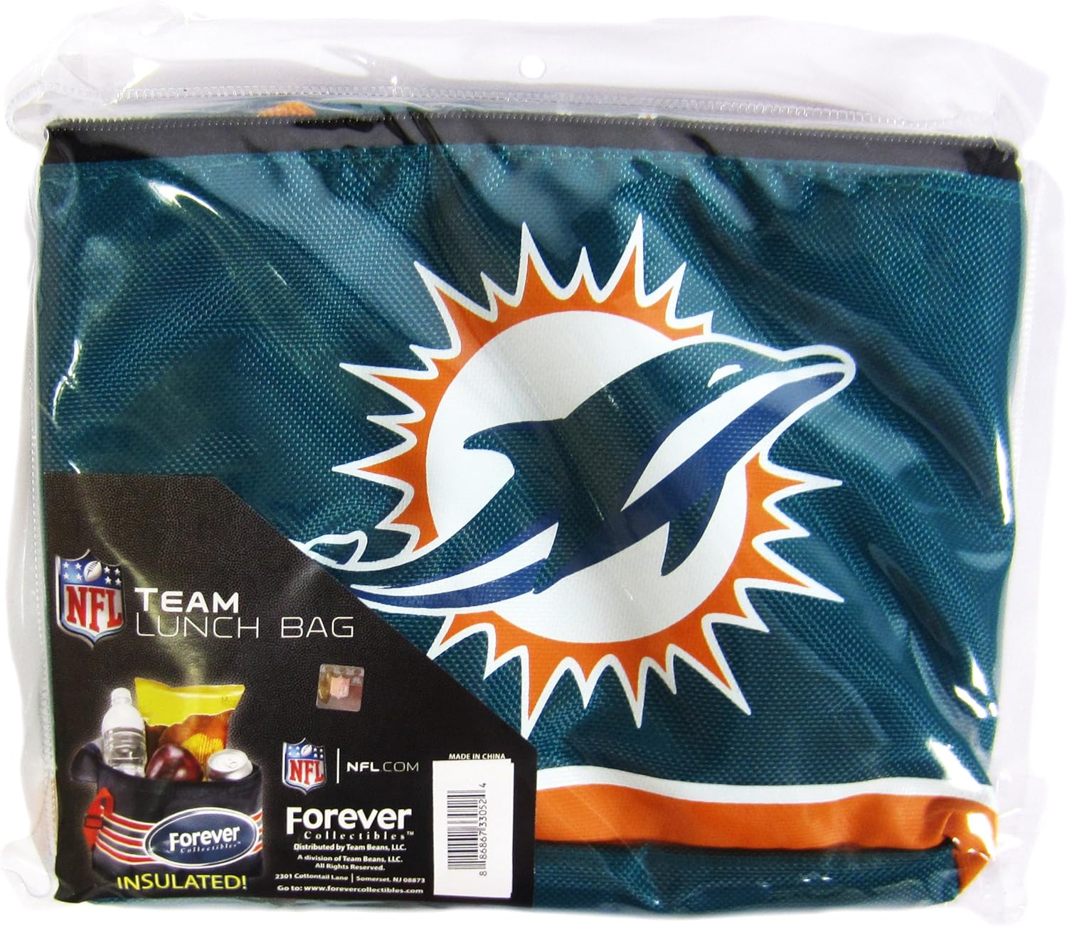 FOCO NFL unisex Big Logo Team Lunch Bag