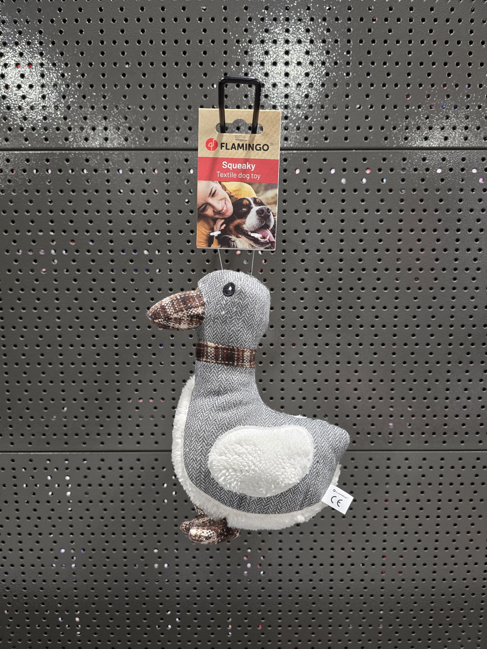 Giocattolo Per Cani A Forma Di Elefante Grigio Con Squeaker – Flamingo Britta – Resistente, Per Golden Retriever, Bassotto, Carlino E Jack Russell