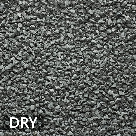 UHL Decorative Stone Chippings Rock Slate Garden Patio Gravel Aggregates for Driveway Paths Landscape Flower Bed, Natural Stone Pebbles for Plant Pots Vases, METEOR BLACK 10-20mm