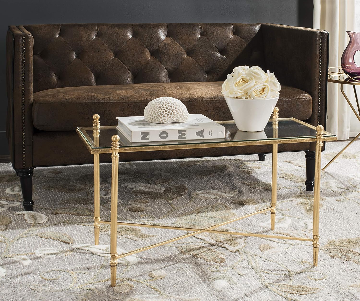 Safavieh Home Collection Tait Gold Coffee Table