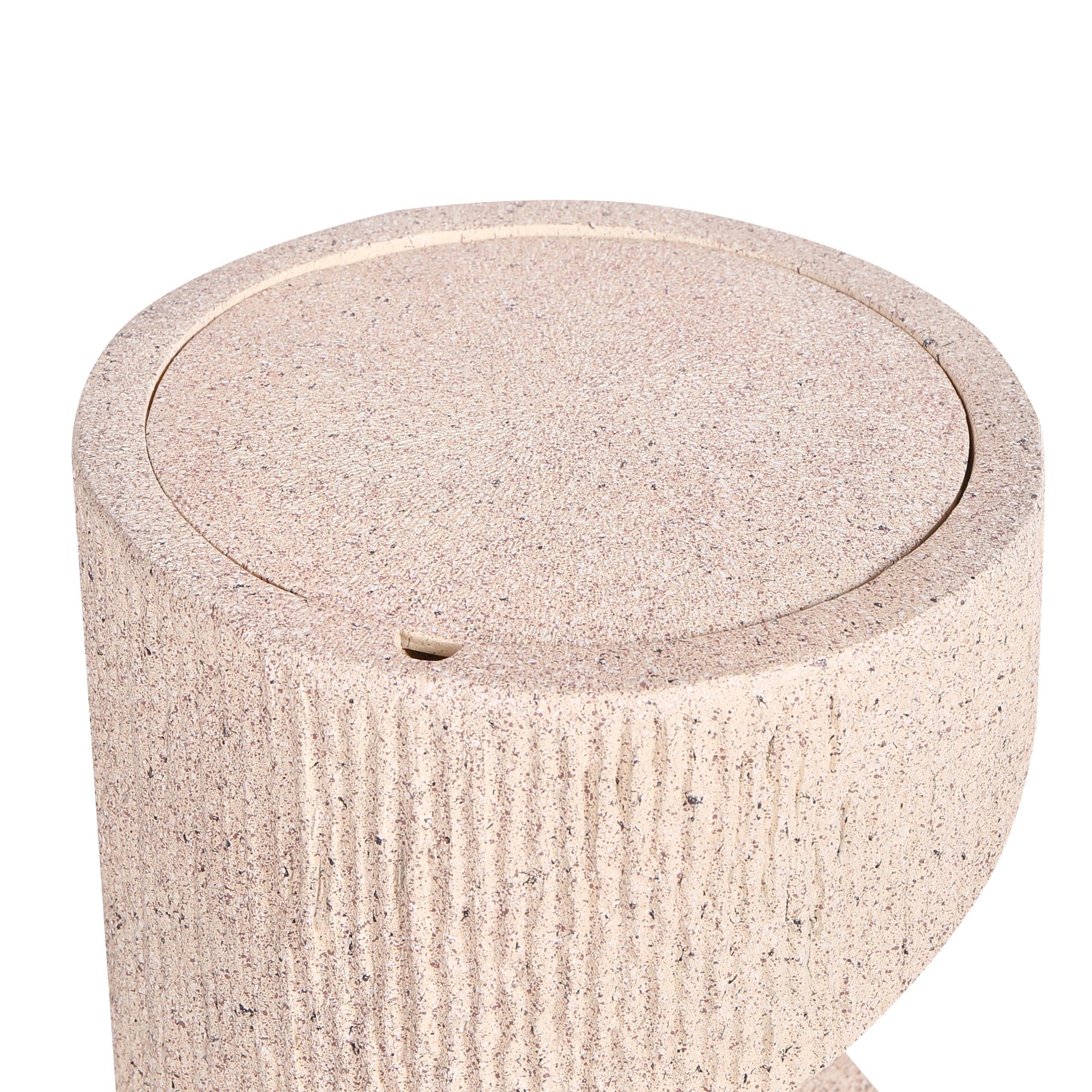 Fuente de Agua para jardín Exterior Cascada con luz LED con Enchufe Resina Beige Winx